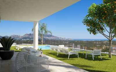 En venta Villa independiente moderna, Polop, Alicante, Comunidad Valenciana, España