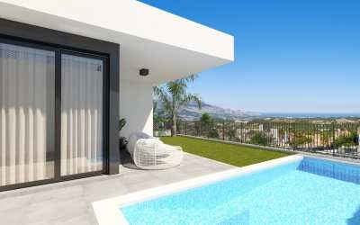 En venta Villa independiente moderna, Polop, Alicante, Comunidad Valenciana, España