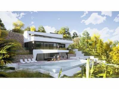 En venta Villa moderna sobre plano, Benissa, Alicante, Comunidad Valenciana, España